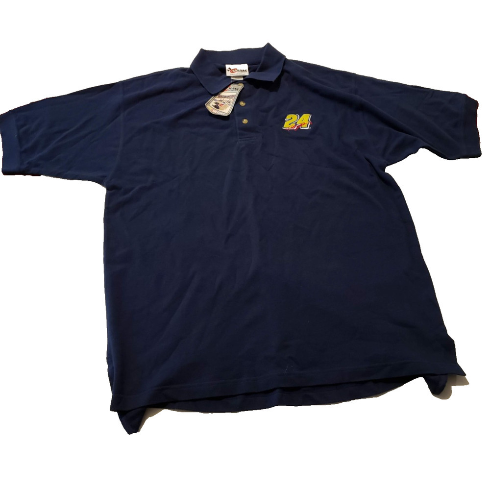 Chase Authentic Blue Jeff Gordon Nascar Polo Shirt Top Size Large NWT